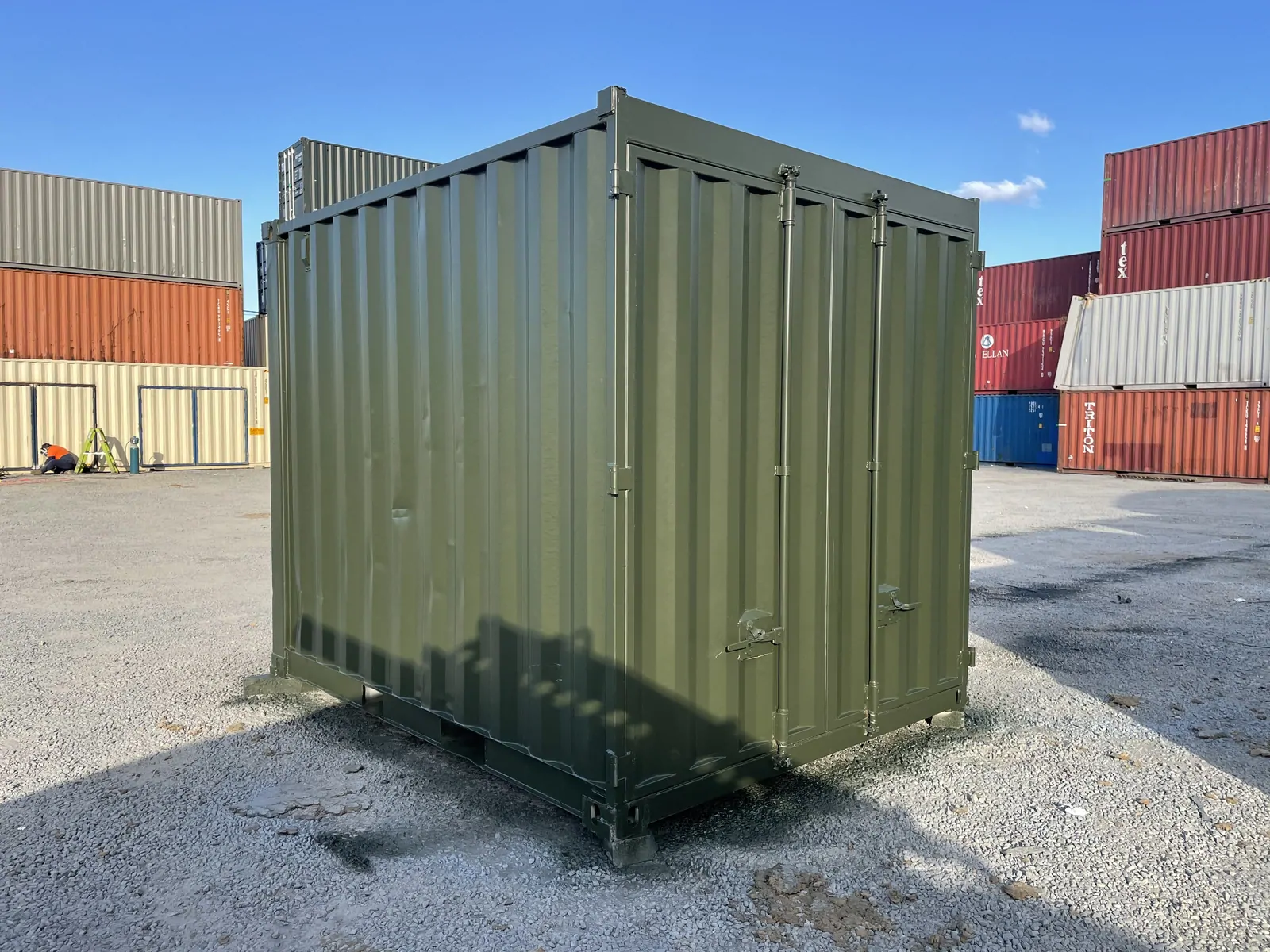 Range of shipping containers