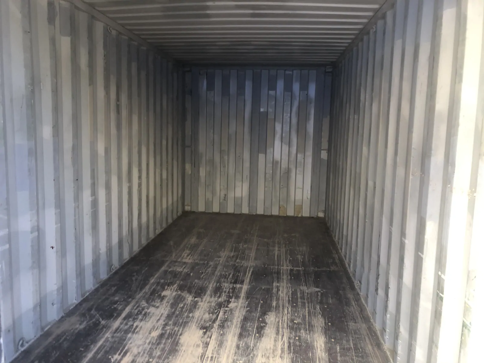 Containers in a working vegetable operation